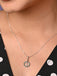CLARA 925 Sterling Silver Verde Pendant Chain Necklace 