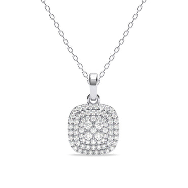 Silver Queen of Diamonds Pendant Chain