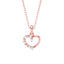 Silver Valentine Heart Pendant Chain  