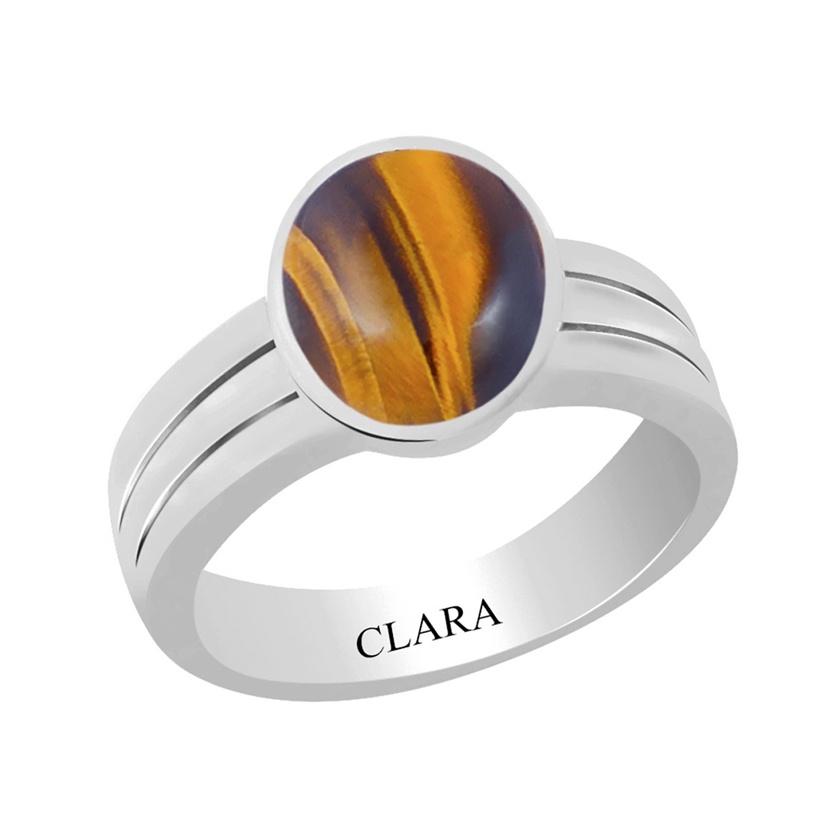 Certified Tiger Eye Stunning Silver Ring 6.5cts or 7.25ratti