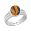 Certified Tiger Eye Stunning Silver Ring 3cts or 3.25ratti