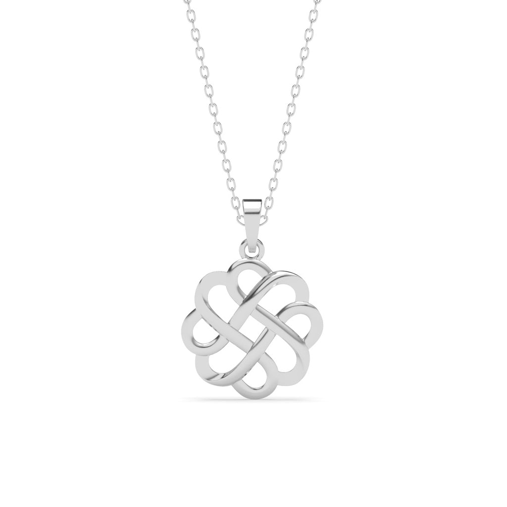 Silver Adiva Pendant Chain Necklace