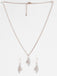 CLARA 925 Sterling Silver Lily Pendant Earring Chain Jewellery Set 
