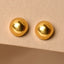 CLARA 925 Sterling Silver Golden Ball Studs Earrings Gift for Kids Girls Gold Plated
