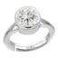 Certified Zircon 4.8cts or 5.25ratti 92.5 Sterling Silver Adjustable Ring