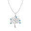 Silver Isla Tree Pendant Chain Necklace