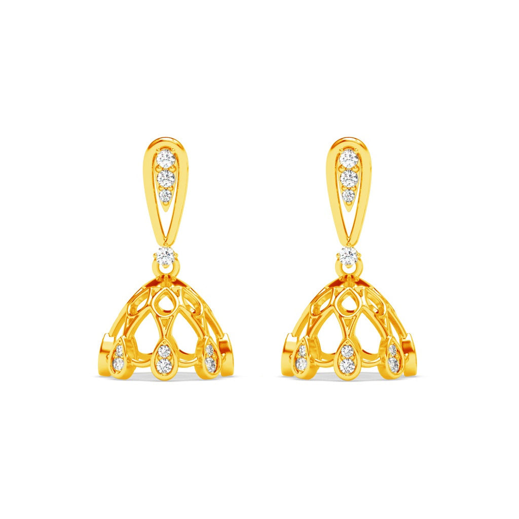 Silver Tanima Jhumki Earrings