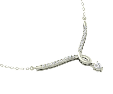 Silver Mila Pendant Chain Necklace