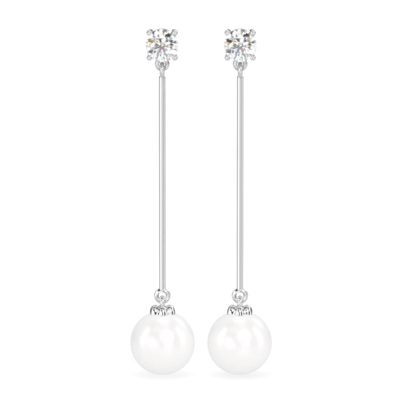 Artistic Sterling Silver Pearl Dangle Earrings – Jean Rachel Jewelry