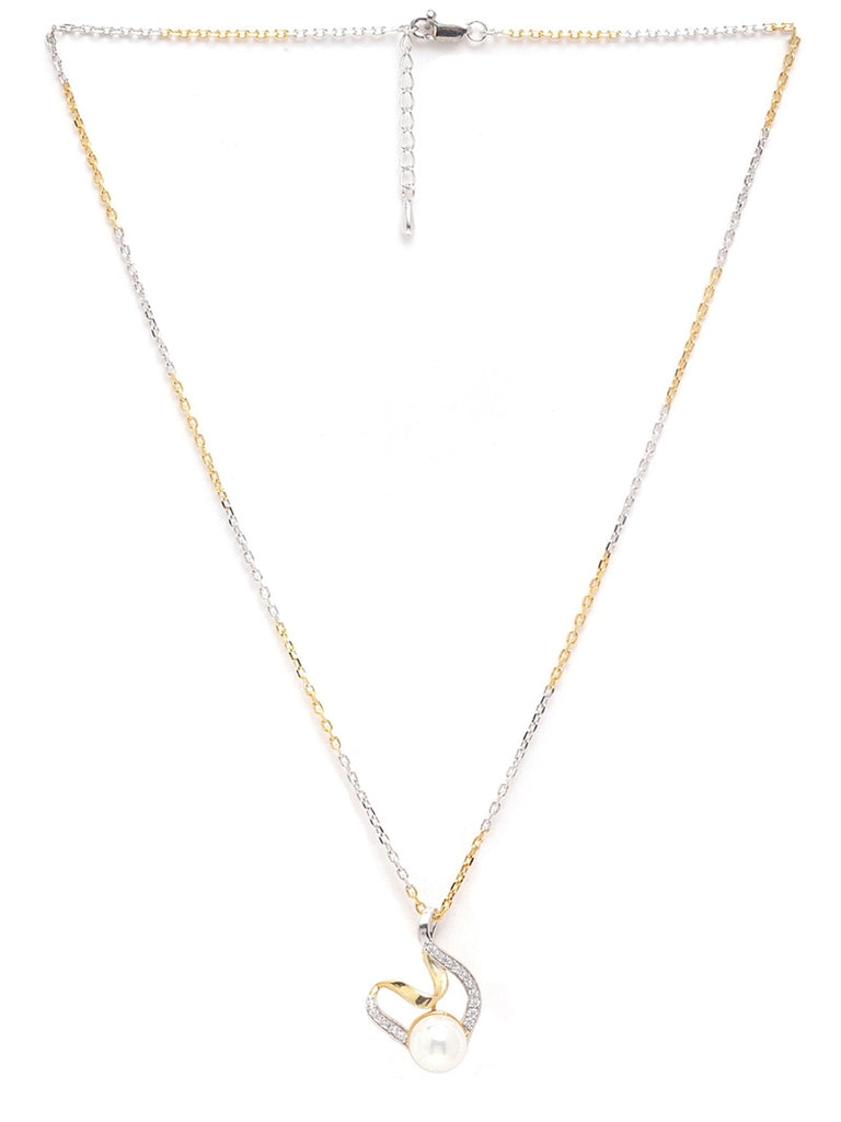 Swarovski Gabriella Pearl Pendant Necklace, White, Rhodium -5528731 –  Zhannel