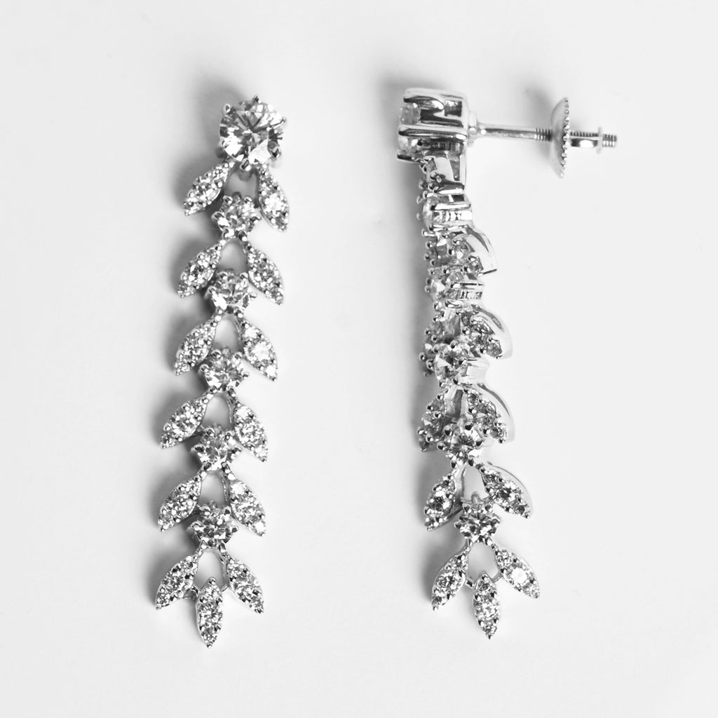 Clara 925 Sterling Silver Aiza Dangler Earrings