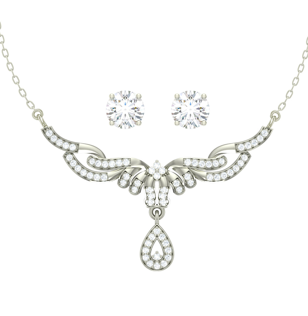 Unicra Bride Crystal Necklace Earrings Set Bridal India | Ubuy