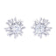CLARA Made with Swiss Zirconia 925 Sterling Silver Platinum Plated Ana Solitaire Earring Gift For Women & Girls