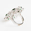 Clara 925 Sterling Silver Green Adjustable Cocktail Ring 