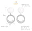 CLARA 925 Sterling Silver Pearl Detach Earrings