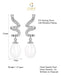 CLARA 925 Sterling Silver Pearl Twist Earrings