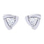Clara Made with Swiss Zirconia 925 Sterling Silver Platinum Plated Surdy Solitaire Earring Gift For Women & Girls