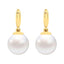 Clara 92.5 Sterling Silver Gold Plated Classic Pearl Earrings Gift for Women and Girls