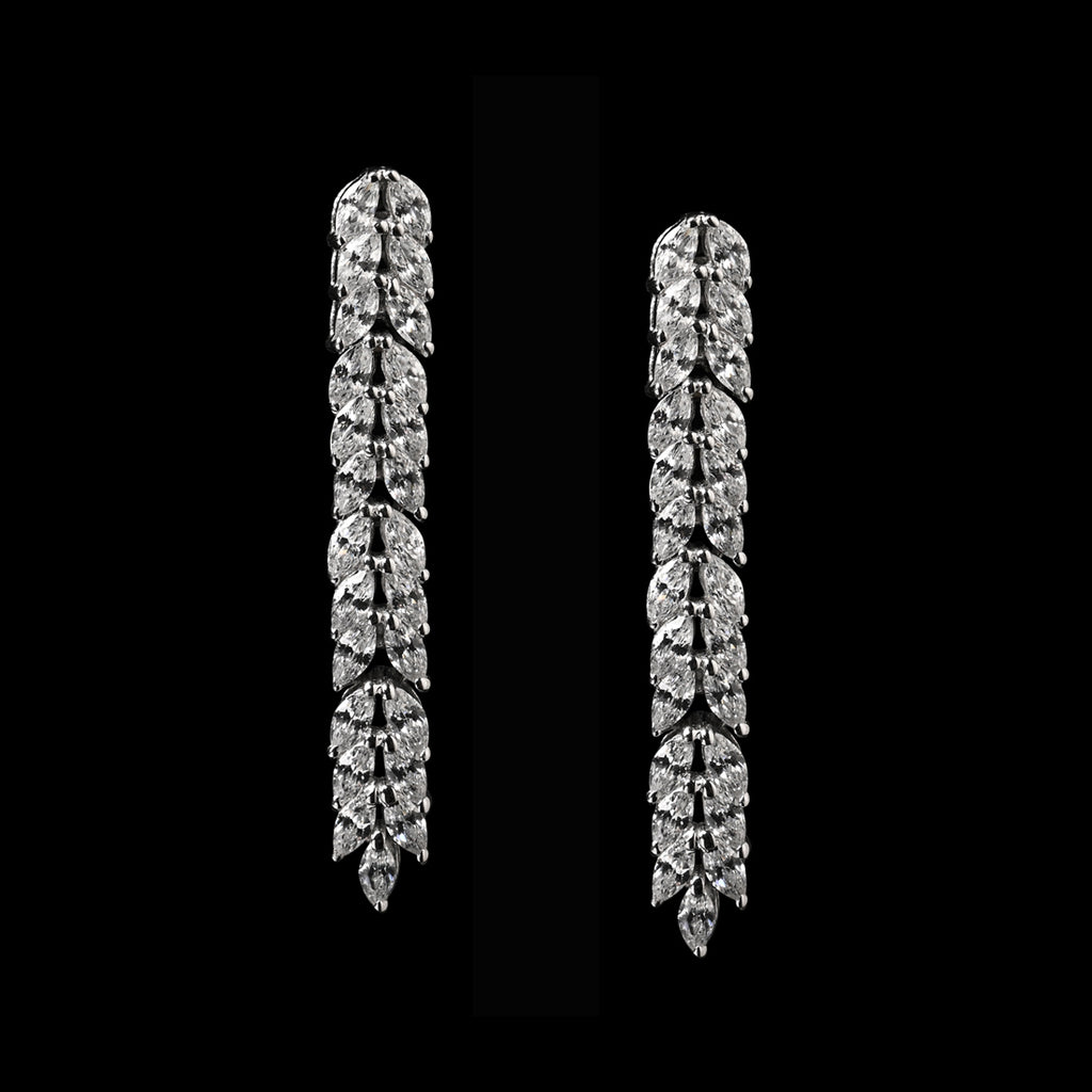 Clara 925 Sterling Silver Princess Dangler Earrings