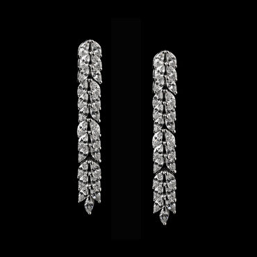 Silver Princess Dangler Earrings
