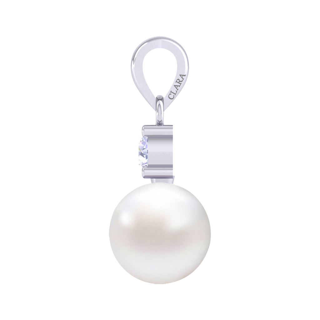 Silver Pendant,Pearl silver pendant,pendant with chain,silver