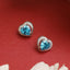 CLARA 925 Sterling Silver Sky Blue Heart Earring | Rhodium Plated, Swiss Zirconia | Gift for Women & Girls