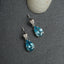 CLARA 925 Sterling Silver Sky Blue Tear Drop Earring | Rhodium Plated, Swiss Zirconia | Gift for Women & Girls