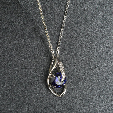 Silver Royal Blue Eye Pendant