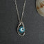 CLARA 925 Sterling Silver Sky Blue Eye Pendant Rhodium Plated, Swiss Zirconia Gift for Women & Girls