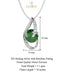 CLARA 925 Sterling Silver Dark Green Eye Pendant Rhodium Plated, Swiss Zirconia Gift for Women & Girls