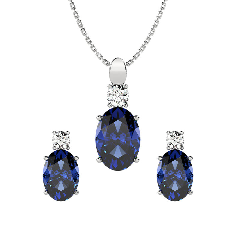 Shop Rubans Necklace Set With Royal Blue beads And Elegant Design Online at  Rubans