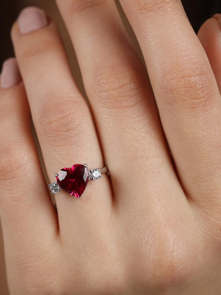 Hallmark Heart - red - Paparazzi ring – JewelryBlingThing