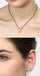 CLARA 925 Sterling Silver Halo Mangalsutra Tanmaniya Pendant Earring Jewellery Set with Chain Gift for Women and Girls