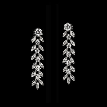 Silver Aiza Dangler Earrings