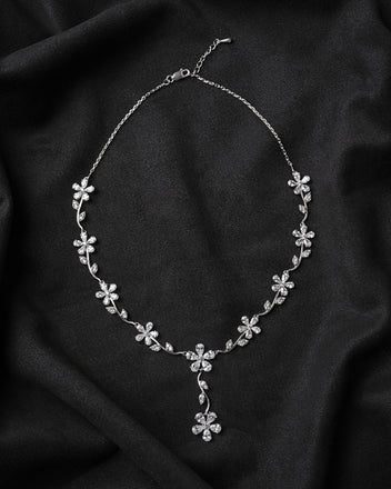 Silver Flower Necklace