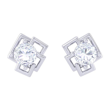 Clara 925 Sterling-silver and Swiss Zirconia Earrings for Women & Girls, White