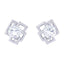 Clara 925 Sterling-silver and Swiss Zirconia Earrings for Women & Girls, White