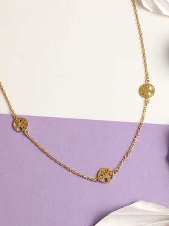 CLARA 925 Sterling Silver Tree of Life Charm Necklace Chain 