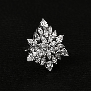 Silver Kayra Cocktail Ring