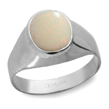 Buy-Ceylon-Gems-Australian-Opal-7.5cts-Elegant-Silver-Ring