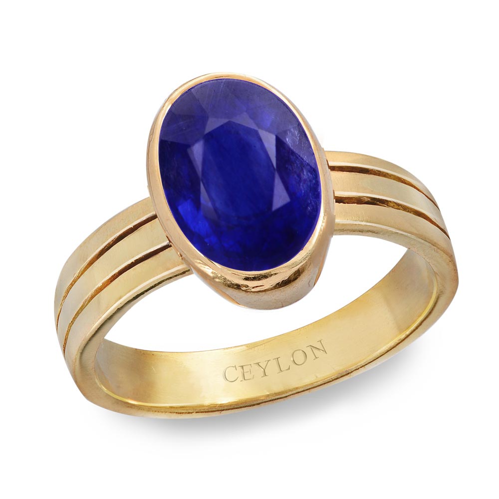 Blue Sapphire Stone ring 5.25 ratti 5.00 carat Neelam panchdhatu ring blue  ring Adjustable neelam Ring For Men And Women