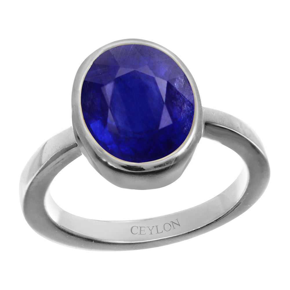 Neelam Stone Ring , Neelam Gemstone Ring , 925 Sterling Silver Neelam Ring
