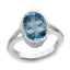 Ceylon Gems Blue Topaz Neela Pukhraj 3.9cts or 4.25ratti stone Zoya Silver Ring