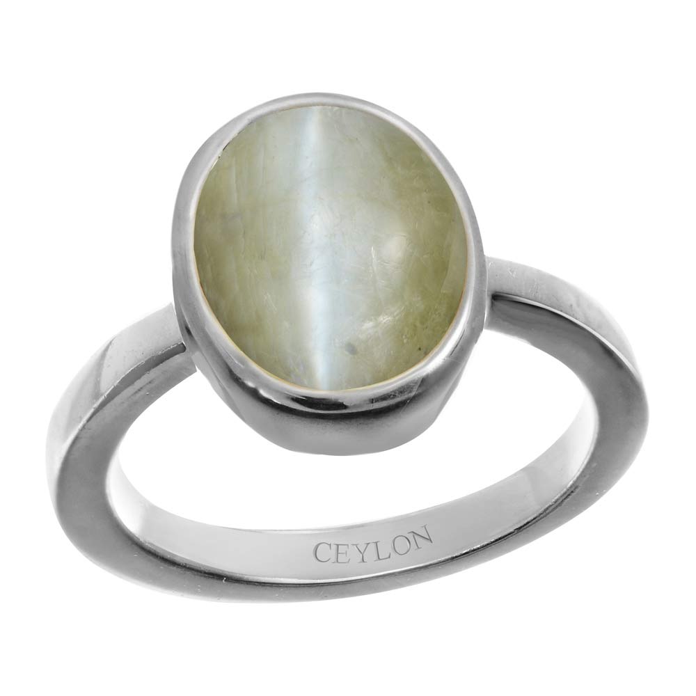 Buy-Ceylon-Gems-Chrysoberyl-cat's-eye-Lehsunia-3.9cts-Elegant-Silver-Ring