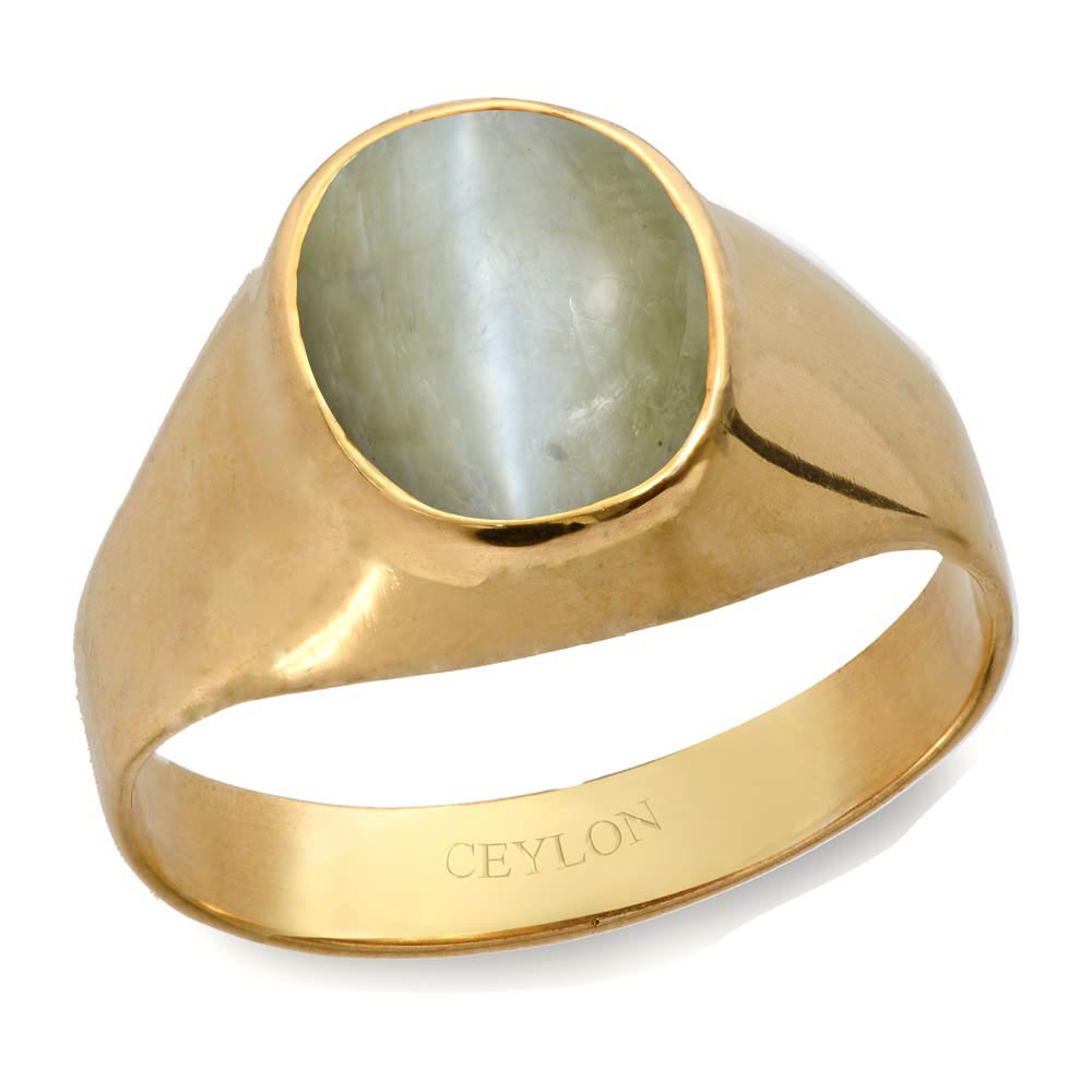 Cat's Eye Ring in pure silver - Rudra Centre