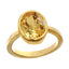 Ceylon Gems Citrine Sunehla 3.9cts or 4.25ratti stone Elegant Panchdhatu Ring