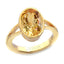 Ceylon Gems Citrine Sunehla 3.9cts or 4.25ratti stone Zoya Panchdhatu Ring