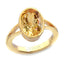 Ceylon Gems Citrine Sunehla 4.8cts or 5.25ratti stone Zoya Panchdhatu Ring