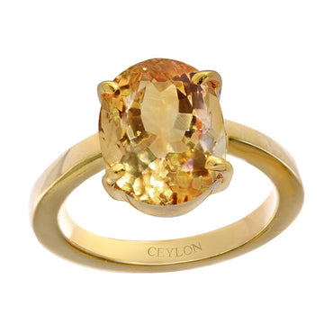 Buy-Ceylon-Gems-Citrine-Sunehla-6.5cts-Prongs-Panchdhatu-Ring