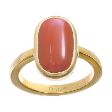 Buy-Ceylon-Gems-Italian-Coral-Moonga-3cts-Zoya-Panchdhatu-Ring